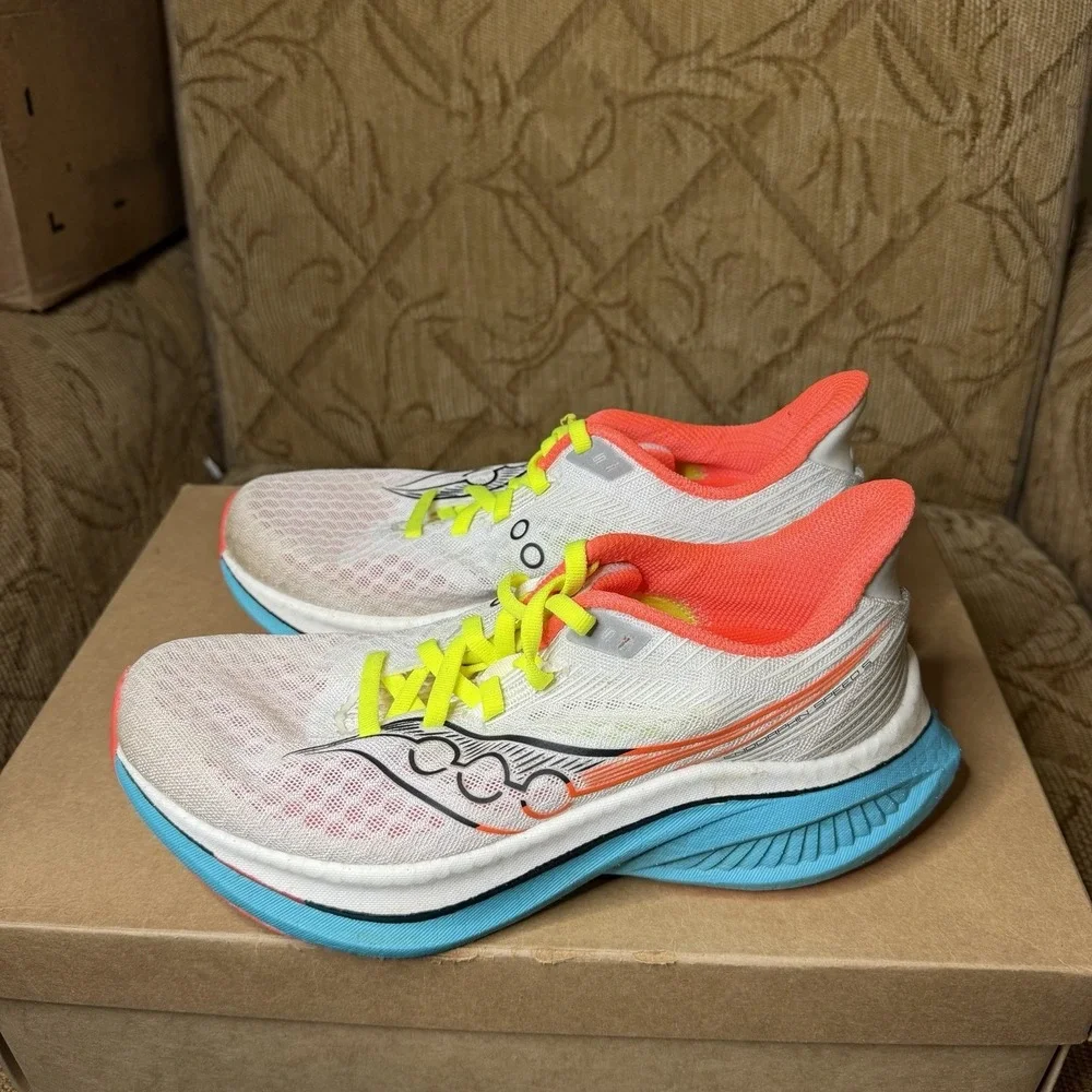 Saucony Endorphin Speed 5 Running Shoes Women's US 7.5 White/Mutant S11007-97